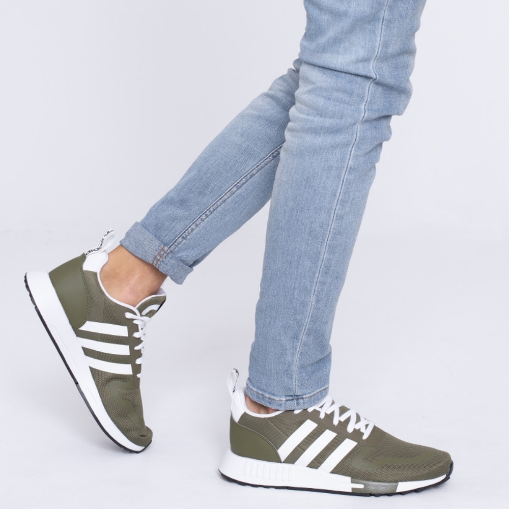 SOLD MERCARI 🆕Adidas| Multix Sneaker Focus Olive Green & White Mens Size 9 - Picture 4 of 7